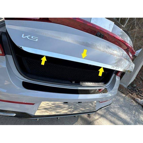 1Pc Stainless Steel Rear Deck Accent <br>21-24 Kia K5