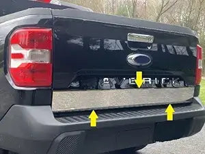 1Pc Stainless Steel Tailgate Trim <br>22-24 Ford Maverick