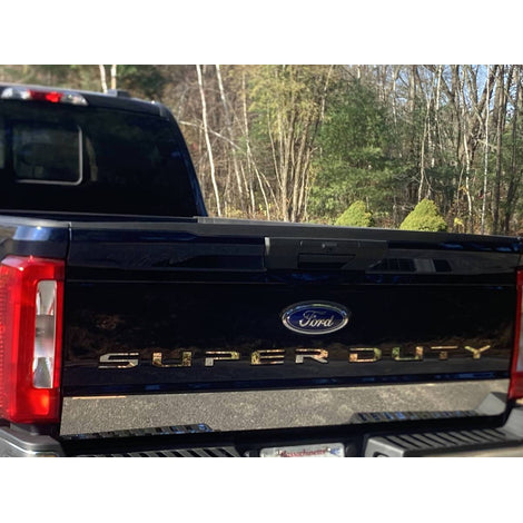 1Pc Stainless Steel Tailgate Accent <br>23-24 Ford Super Duty