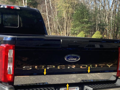 1Pc Stainless Steel Tailgate Accent <br>23-24 Ford Super Duty
