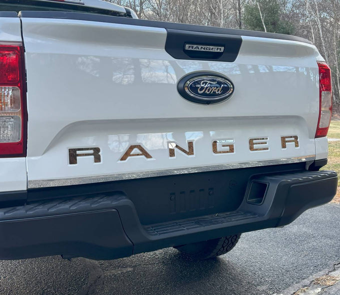 1Pc Stainless Steel Tailgate Trim <br>24-25 Ford Ranger