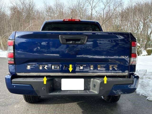 1Pc Stainless Steel Rear Deck Accent <br>22-24 Nissan Frontier