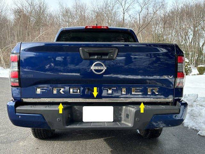 1Pc Stainless Steel Rear Deck Accent <br>22-24 Nissan Frontier