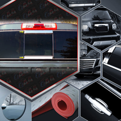 2pcs Stainless Steel Sliding Rear Window Trim Accents<br>15-22 Chevy Colorado