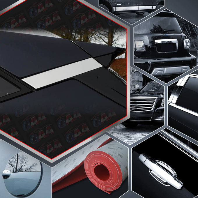 2pcs Stainless Steel Rear Window Trim<br>19-23 Chevy Blaze