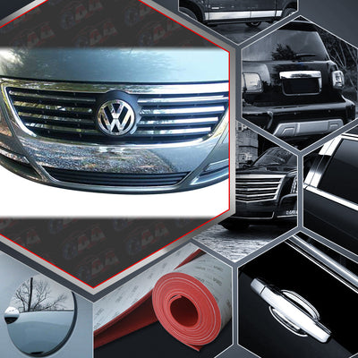 8pcs Stainless Steel Front Grille Accent Trim<br>06-10 Volkswagen Passat