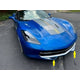 2Pc Stainless Steel Front Accent Trim <br>14-19 Chevy Corvette C7 2-door