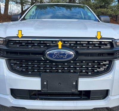 1Pc Stainless Steel Grille Accent <br>24-25 Ford Ranger