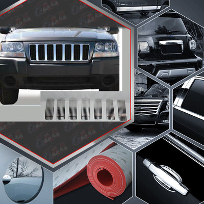 7pcs Billet Grille Overlay Inserts<br>99-04 Jeep Grand Cherokee