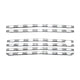 6Pc Chrome ABS Grille Overlay <br>19-21 Chevy Silverado