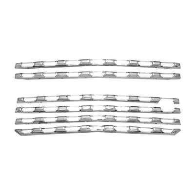 6Pc Chrome ABS Grille Overlay <br>19-21 Chevy Silverado