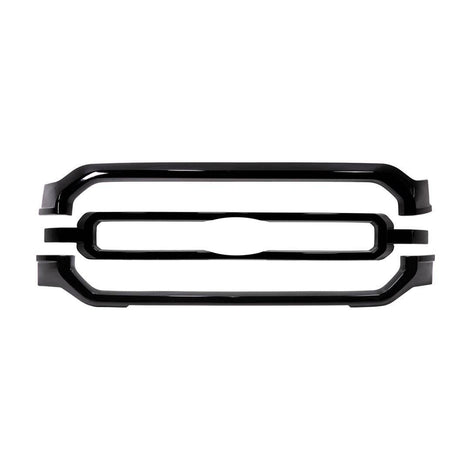 3Pc Gloss Black ABS Grille Overlay <br>21-24 Ford F-150