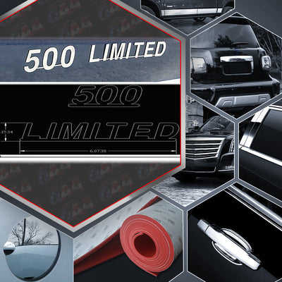 2pcs Stainless Steel 500 Limited Decal<BR>Ford Universal