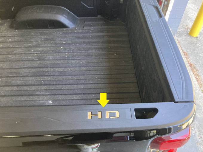 4Pc Stainless Steel Graphic Emblem <br>20-24 Chevy Silverado HD