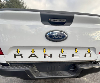 6Pc Stainless Steel Graphic Emblem <br>24-25 Ford Ranger