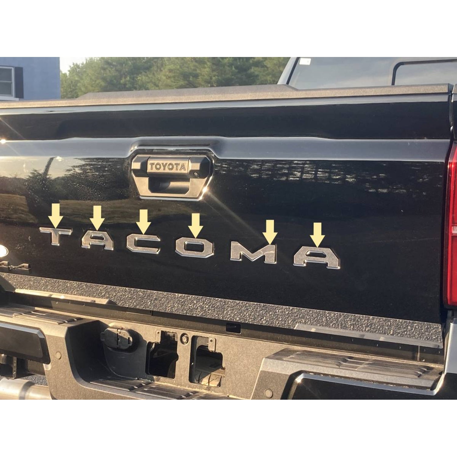 6Pc Stainless Steel Graphic Emblem <br>16-23 Toyota Tacoma