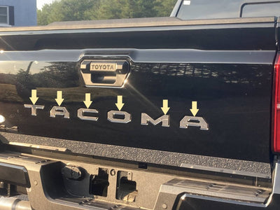 6Pc Stainless Steel Graphic Emblem <br>16-23 Toyota Tacoma