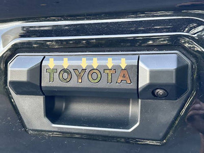 6Pc Stainless Steel Graphic Tailgate Handle <br>2024 Toyota Tacoma