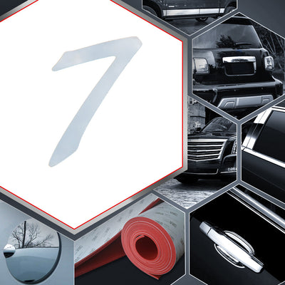 1 PC Stainless Steel Number Decal <br>Universal Fitment