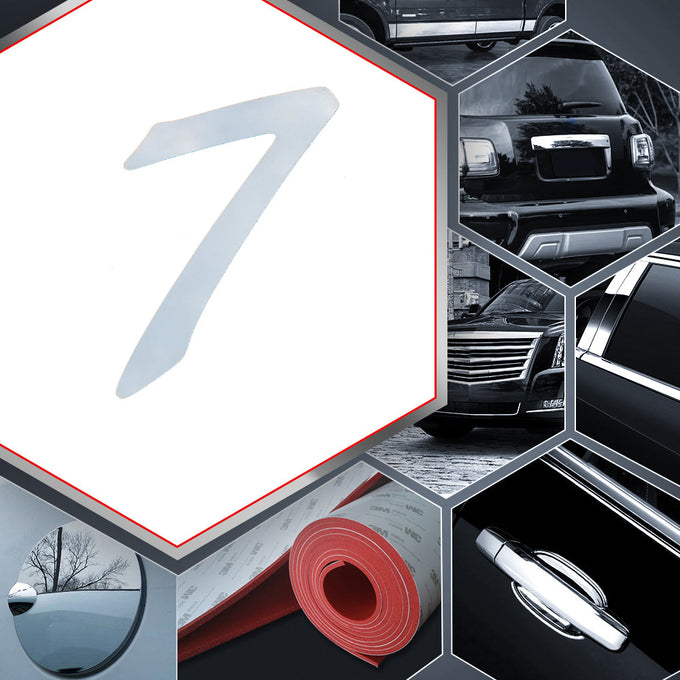 1 PC Stainless Steel Number Decal <br>Universal Fitment