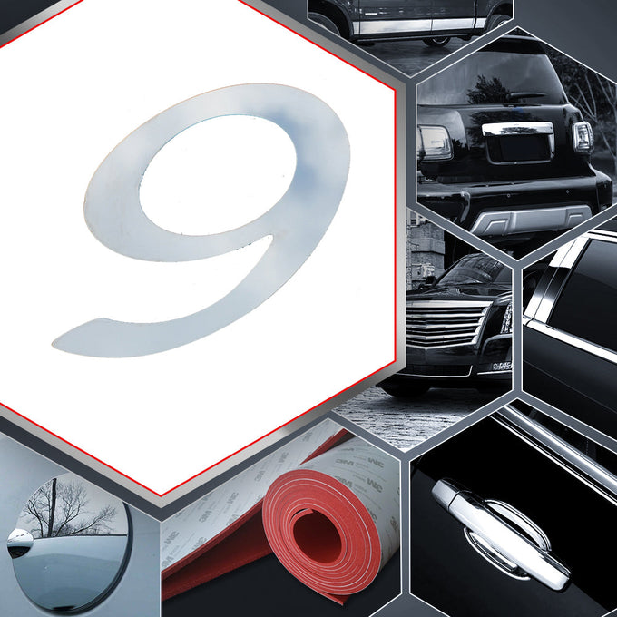 1 PC Stainless Steel Number Decal <br>Universal Fitment