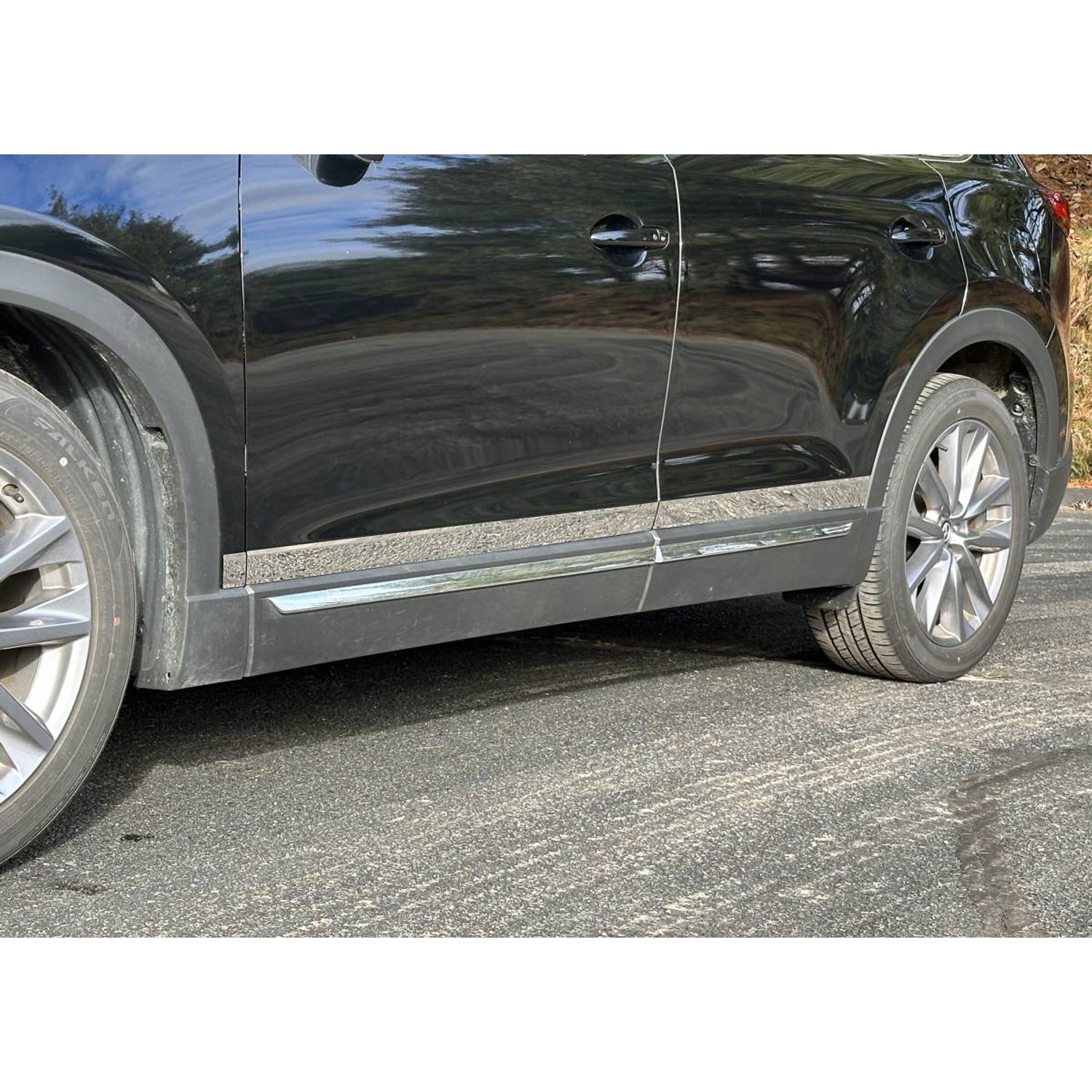 6Pc Stainless Steel Rocker Panel Trim <br>16-23 Mazda CX-9