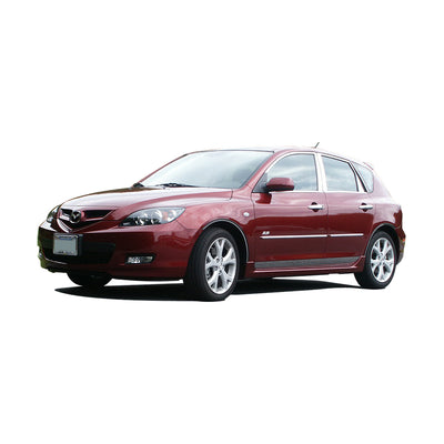 4pcs Stainless Steel Rocker Panel Trim, Insert Kit<br>04-09 Mazda Mazda3