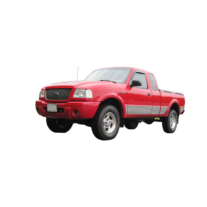 10 piece Stainless Steel Rocker Panel Trim<BR>93-97 Ford Ranger