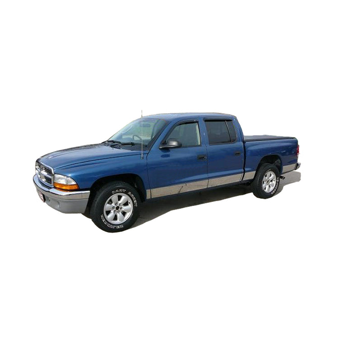10pcs Stainless Steel Rocker Panel Trim<br>97-04 Dodge Dakota