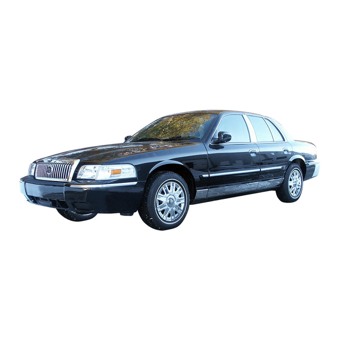 8 piece Stainless Steel Rocker Panel Trim<BR>98-11 Mercury Grand Marquis