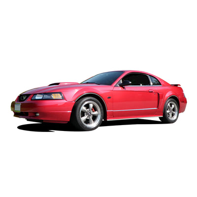 2pcs Stainless Steel Rocker Panel Trim<br>99-04 Ford Mustang
