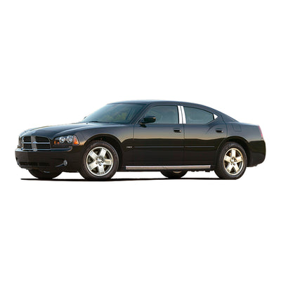 4pcs Stainless Steel Rocker Panel Trim<br>06-10 Dodge Charger