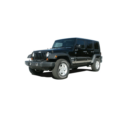10pcs Stainless Steel Rocker Panel Trim, Lower Kit<br>07-18 Jeep Wrangler JK