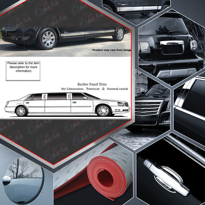 8pcs Stainless Steel Rocker Panel Trim, Upper Kit<br>10-20 Lincoln MKT
