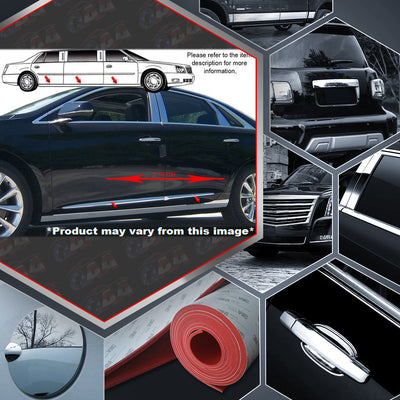 6pcs Stainless Steel Rocker Panel Trim<br>13-19 Cadillac XTS