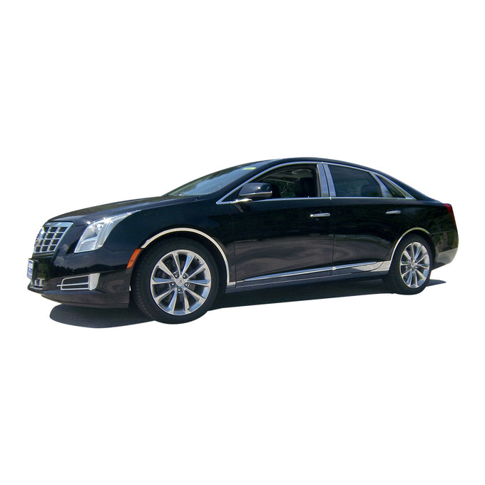 10pcs Stainless Steel Rocker Panel Trim <br>13-19 Cadillac XTS Sedan