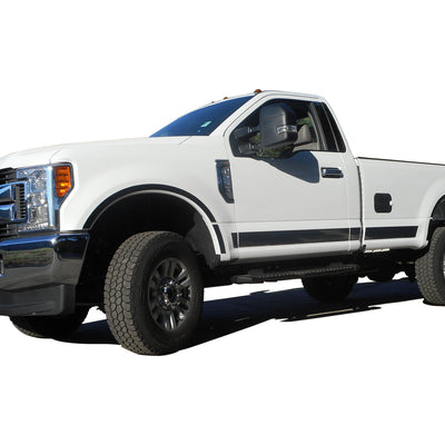 10pcs Stainless Steel Rocker Panel Trim, Upper Kit<br>17-22 Ford F-250,F-350 Super Duty