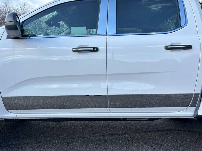6Pc Stainless Steel Rocker Panel Trim <br>24-25 Ford Ranger