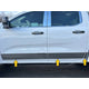 6Pc Stainless Steel Rocker Panel Trim <br>24-25 Ford Ranger