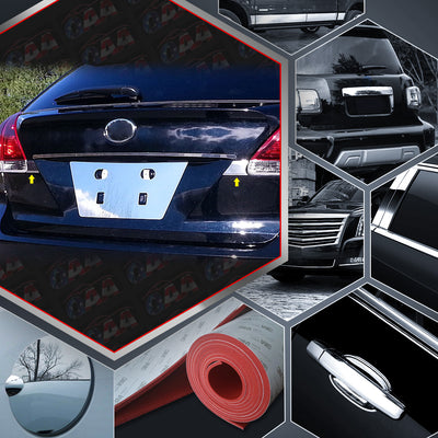 2pcs Stainless Steel Trunk Hatch Accent Trim<br>09-15 Toyota Venza