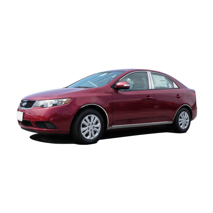 10pcs Stainless Steel Window Trim Package<br>10-13 Kia Forte