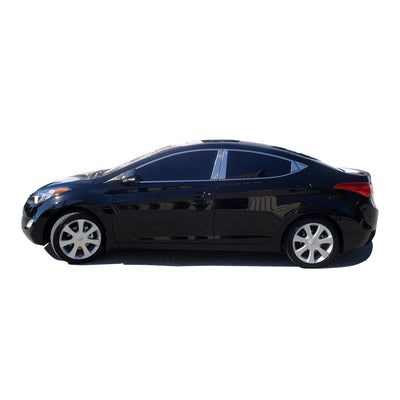14pcs Stainless Steel Window Trim Package<br>11-13 Hyundai Elantra