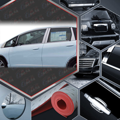 22pcs Stainless Steel Window Trim Package<br>09-13 Honda Fit