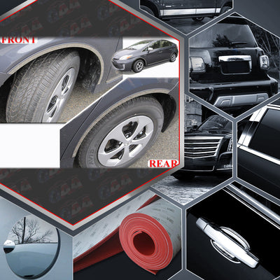4pcs Stainless Steel Wheel Well Accent Trim<br>10-15 Toyota Prius