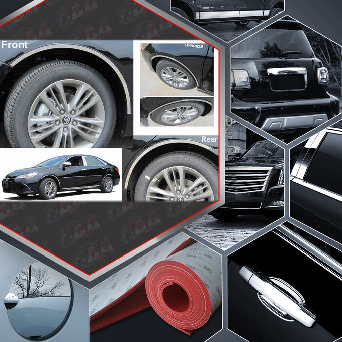 4pcs Stainless Steel Wheel Well Accent Trim<br>15-17 Toyota Camry