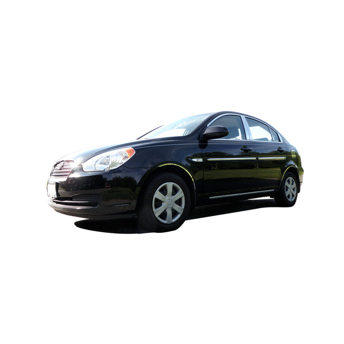 4pcs Stainless Steel Wheel Well Accent Trim<br>06-11 Hyundai Accent