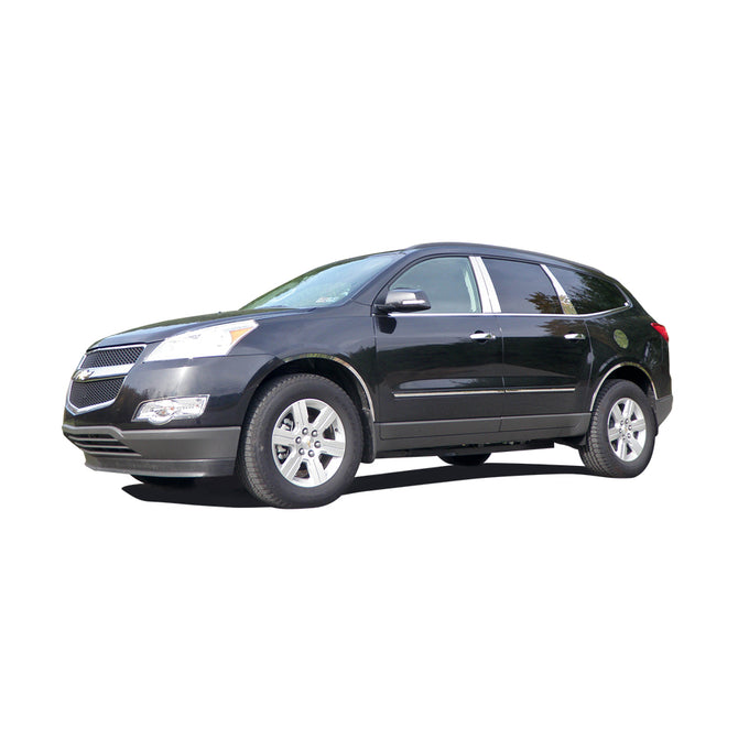 6pcs Stainless Steel Wheel Well Accent Trim<br>09-17 Chevy Traverse