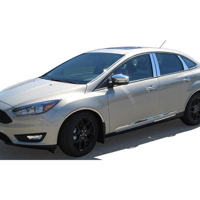 4pcs Stainless Steel Wheel Well Accent Trim<br>15-18 Ford Focus