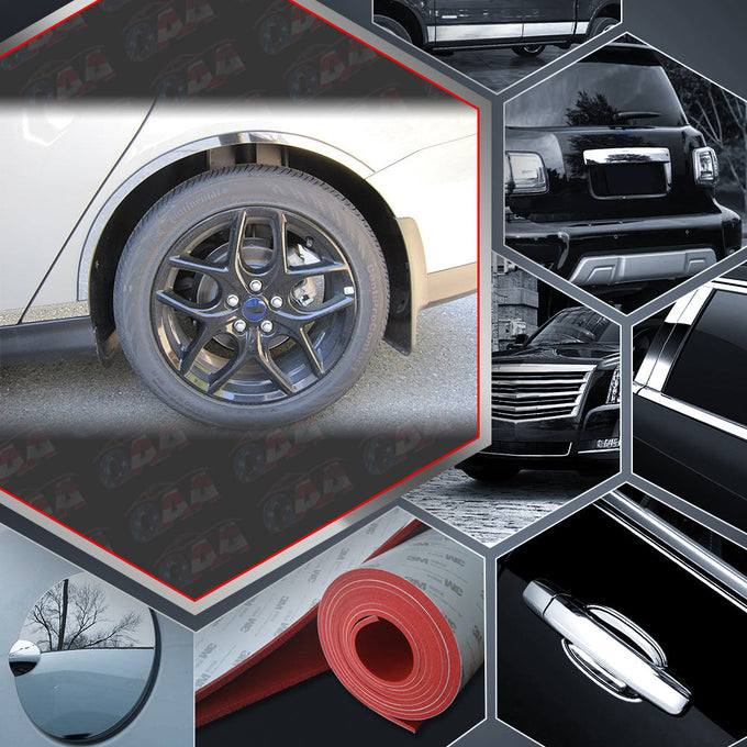 4pcs Stainless Steel Wheel Well Accent Trim<br>15-18 Ford Focus