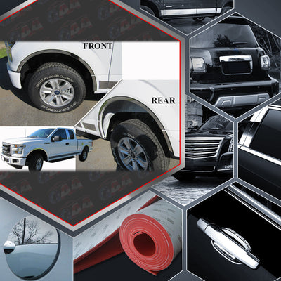 12pcs Stainless Steel Wheel Well Accent Trim<br>18-20 Ford F-150